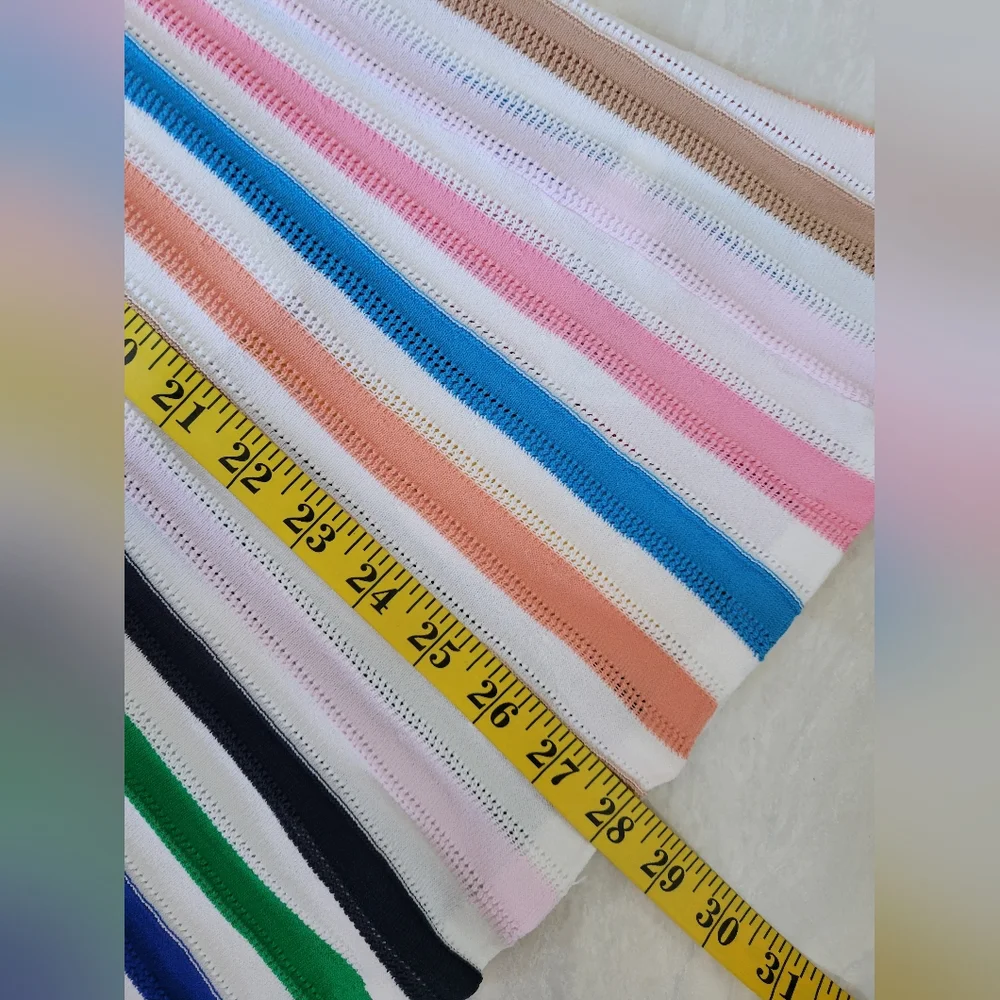 J. CREW multicolour rainbow stripe knit midi skirt - Picture 10 of 12